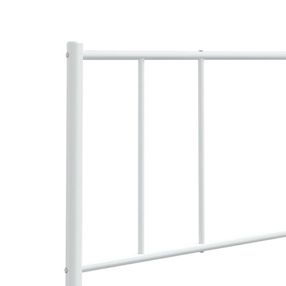 White Metal Headboard 200 cm | Stylish & Durable Bedroom Accent