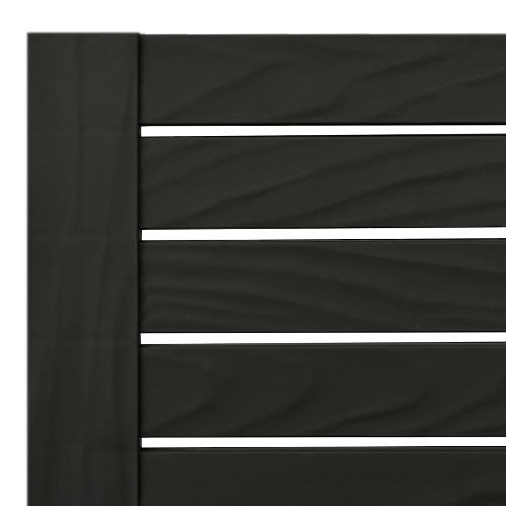 Stylish Black Polypropylene Double Sun Lounger - 155x138x83 cm