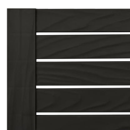 Stylish Black Polypropylene Double Sun Lounger - 155x138x83 cm