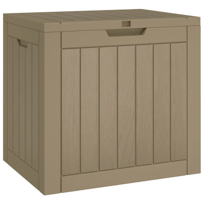 Compact Grey Polypropylene Garden Storage Box 55.5x43x53 cm