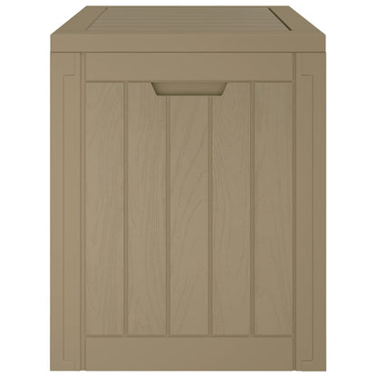 Compact Grey Polypropylene Garden Storage Box 55.5x43x53 cm