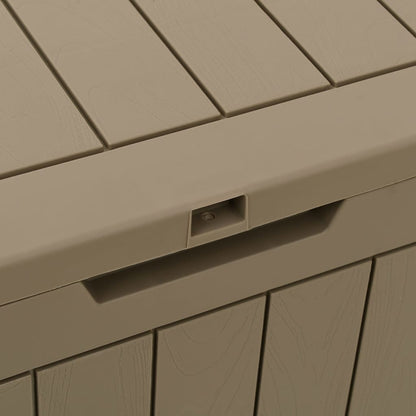 Compact Grey Polypropylene Garden Storage Box 55.5x43x53 cm