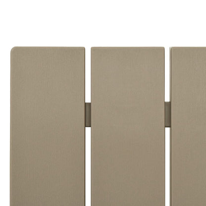 Light Brown Polypropylene Adirondack Chair 75x88.5x89.5cm Garden Seat