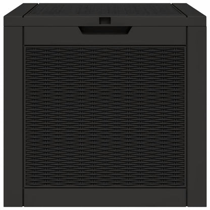 Black Polypropylene Garden Storage Box 55.5x43x53 cm