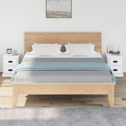 White Engineered Wood Bedside Cabinets Set of 2 - 39x39x47.5 cm