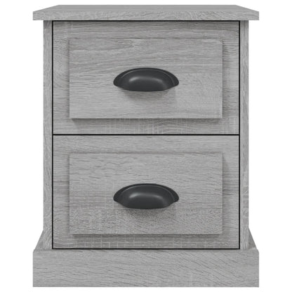 Grey Sonoma Bedside Cabinets 2pcs - Engineered Wood - 39x39x47.5 cm