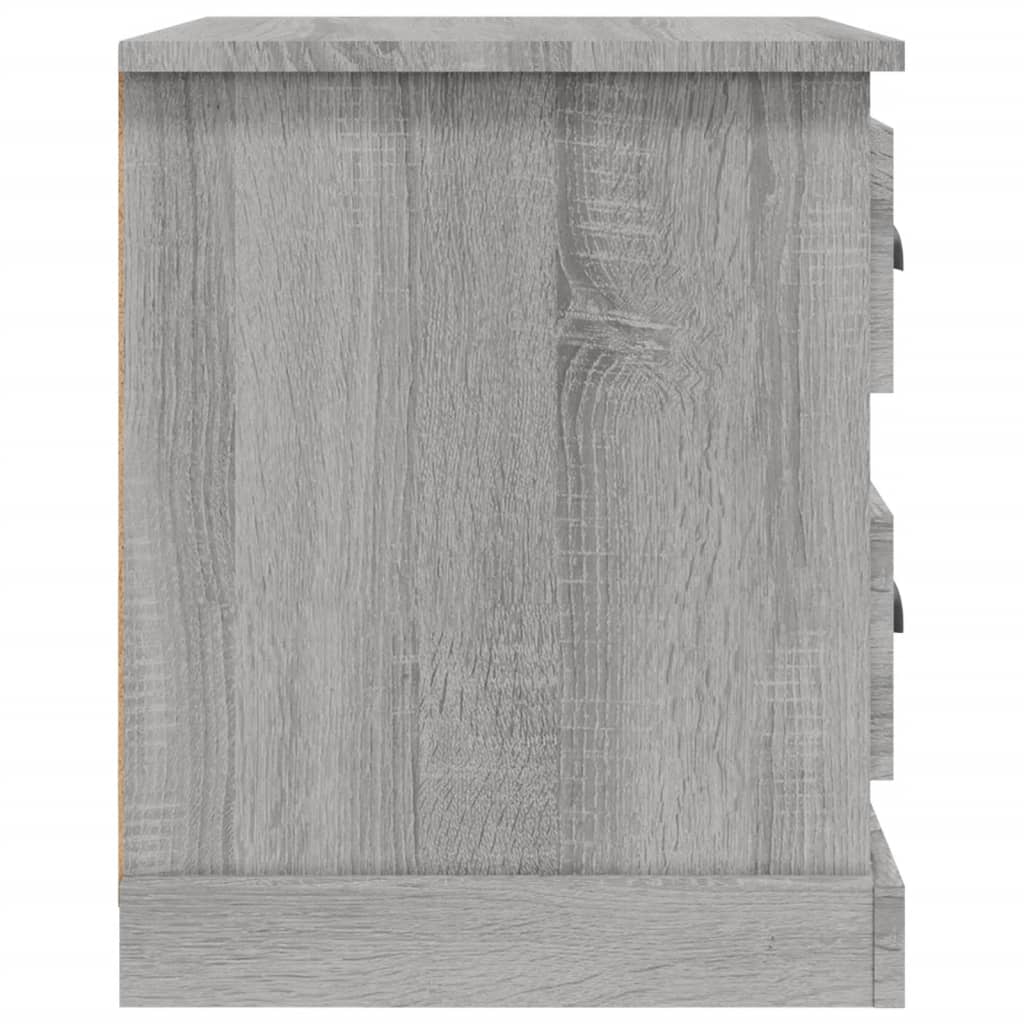 Grey Sonoma Bedside Cabinets 2pcs - Engineered Wood - 39x39x47.5 cm