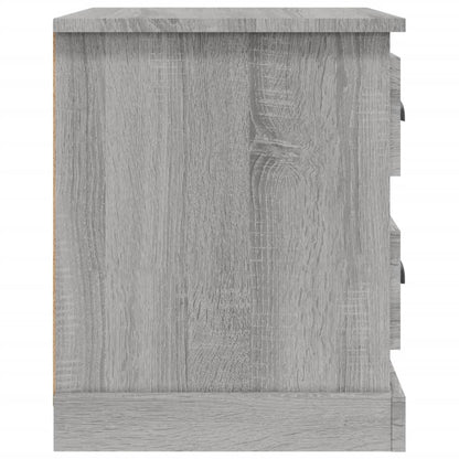 Grey Sonoma Bedside Cabinets 2pcs - Engineered Wood - 39x39x47.5 cm