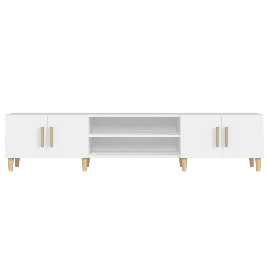 TV Cabinet White 180x31.5x40 cm Engineered Wood