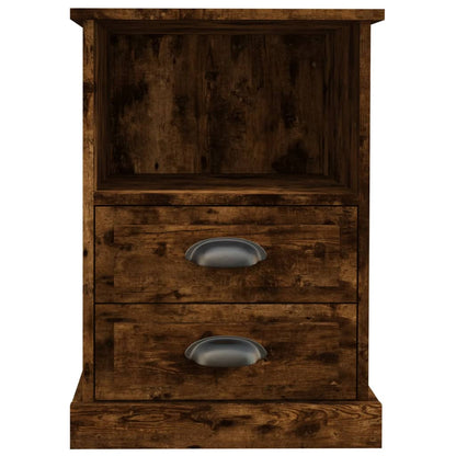Smoked Oak Bedside Cabinet, 43x36x60 cm - Stylish & Functional