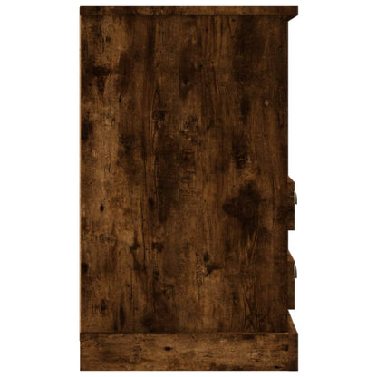 Smoked Oak Bedside Cabinet, 43x36x60 cm - Stylish & Functional