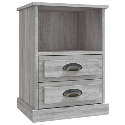 Grey Sonoma Bedside Cabinets - Set of 2, 43x36x60 cm