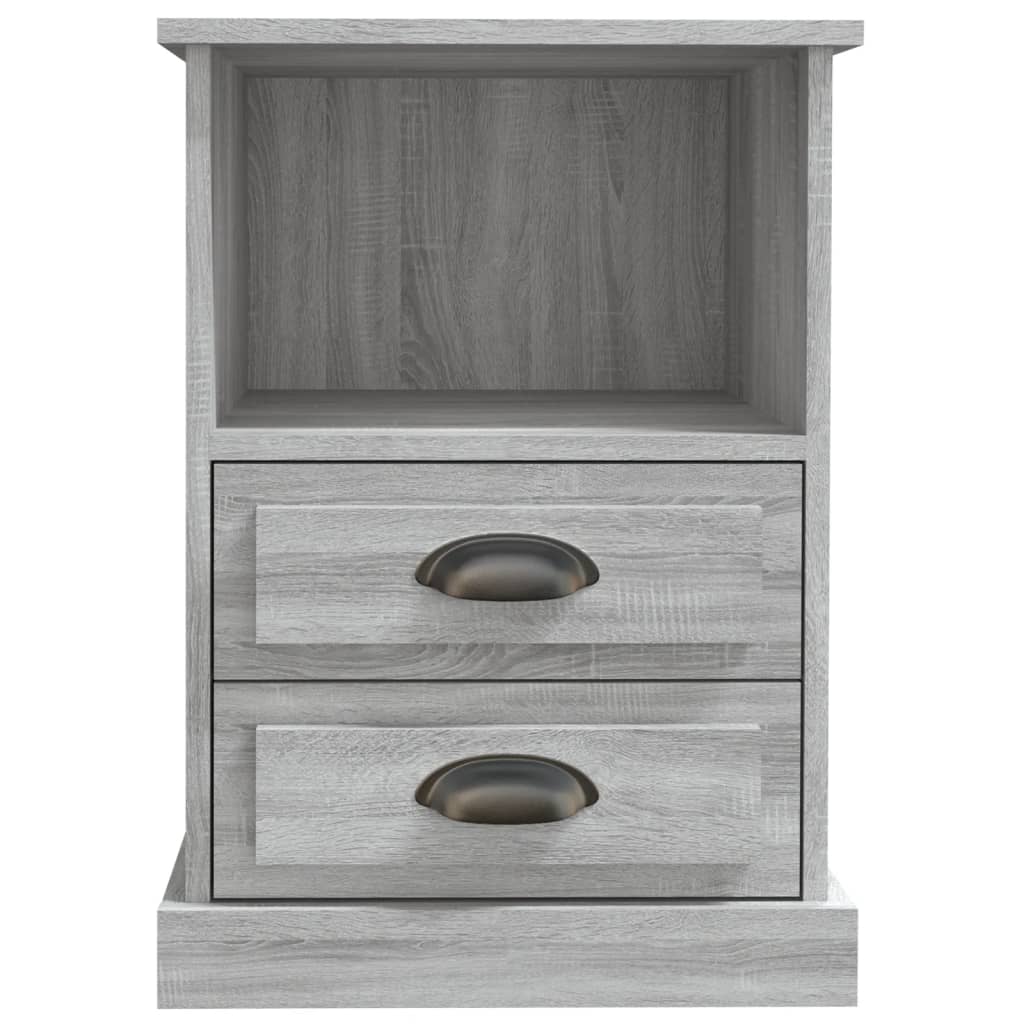 Grey Sonoma Bedside Cabinets - Set of 2, 43x36x60 cm