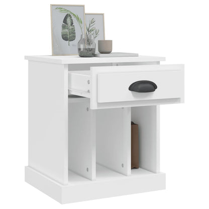 White Bedside Cabinet 43x36x50 cm - Stylish & Compact Solution