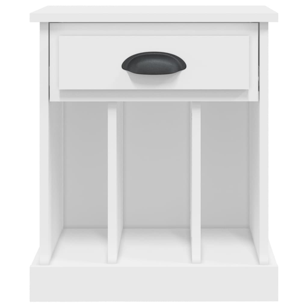 White Bedside Cabinet 43x36x50 cm - Stylish & Compact Solution
