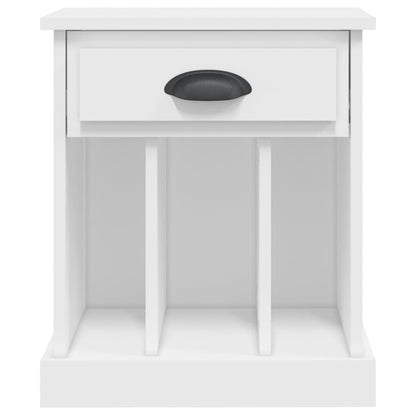 White Bedside Cabinet 43x36x50 cm - Stylish & Compact Solution