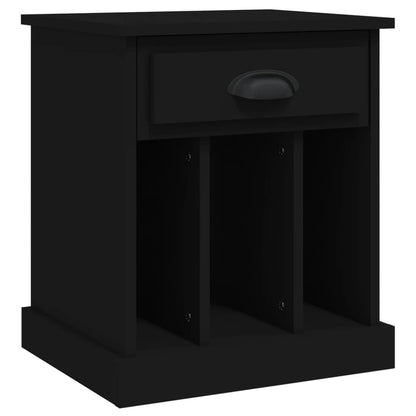 Black Bedside Cabinets Set of 2 - Modern Design, 43x36x50 cm