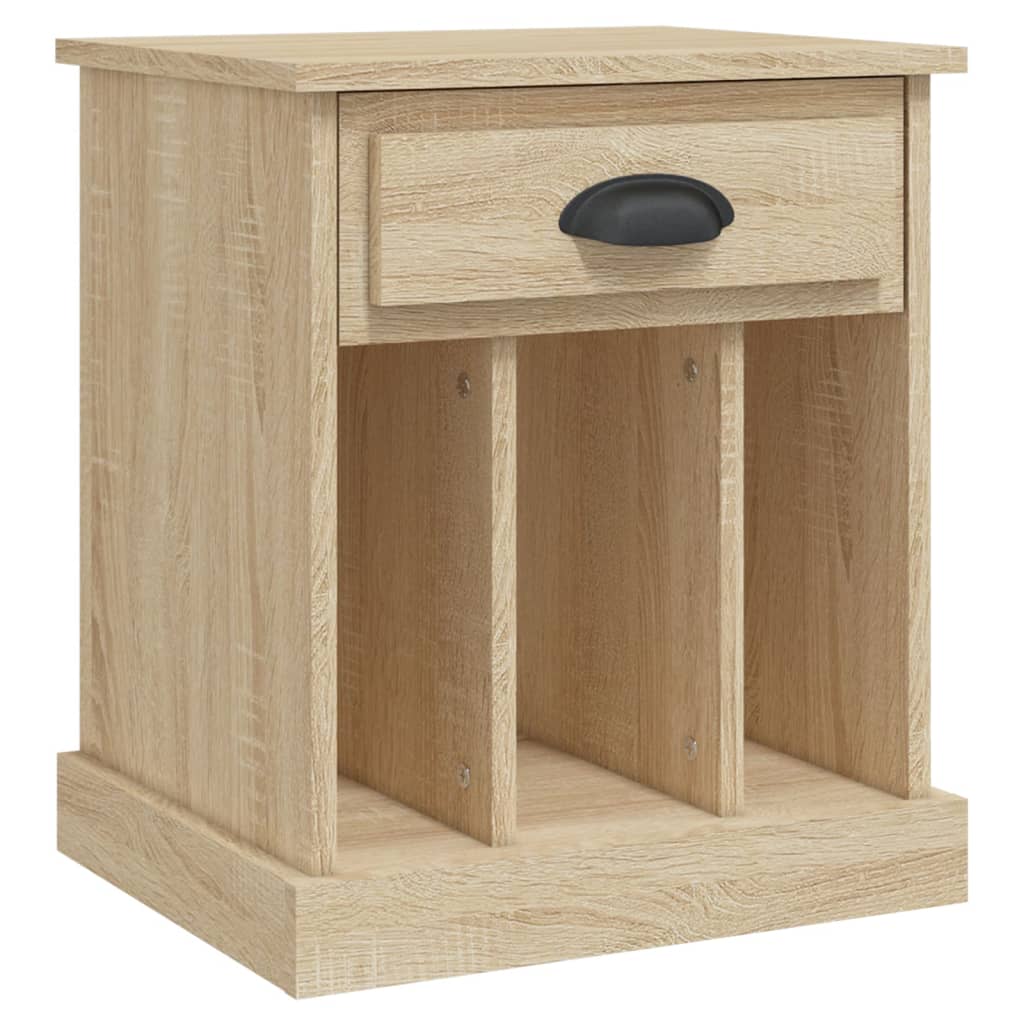 Sonoma Oak Bedside Cabinet 43x36x50 cm - Elegant Bedroom Storage