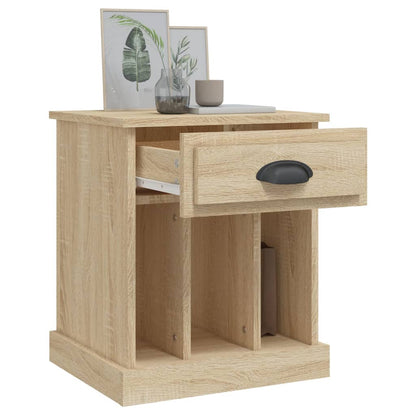 Sonoma Oak Bedside Cabinet 43x36x50 cm - Elegant Bedroom Storage