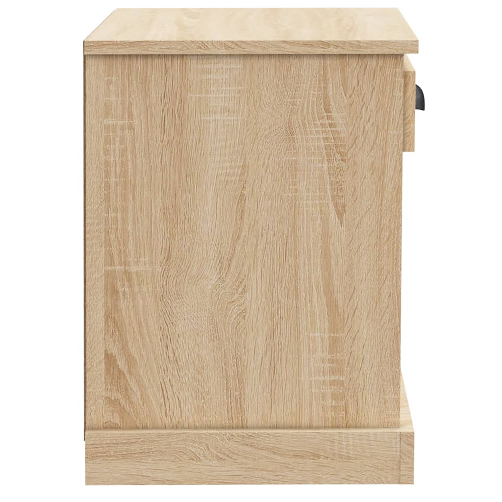 Sonoma Oak Bedside Cabinet 43x36x50 cm - Elegant Bedroom Storage