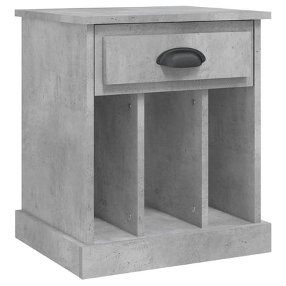Concrete Grey Bedside Cabinet 43x36x50 cm - Stylish & Functional