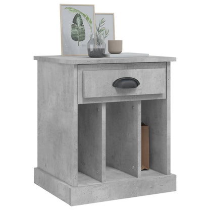 Concrete Grey Bedside Cabinet 43x36x50 cm - Stylish & Functional