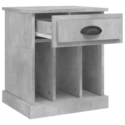 Concrete Grey Bedside Cabinet 43x36x50 cm - Stylish & Functional