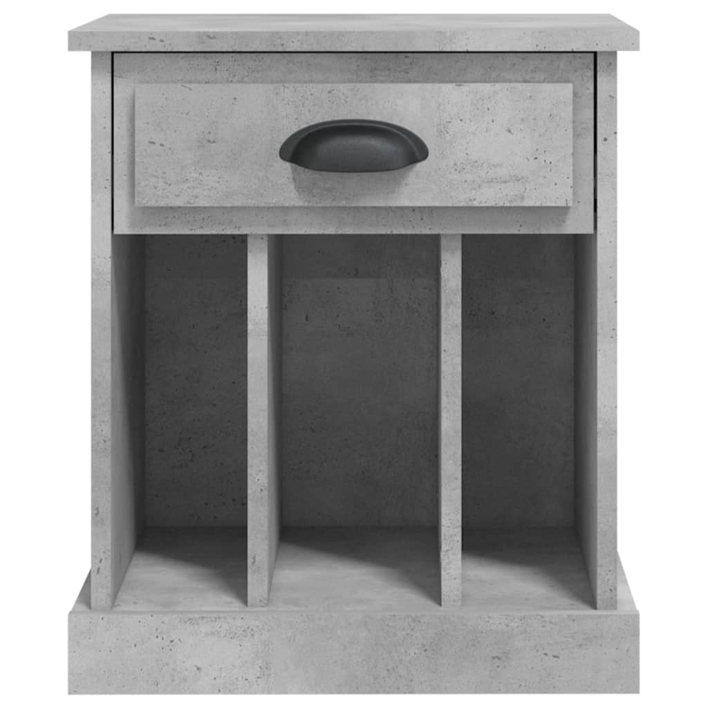 Concrete Grey Bedside Cabinet 43x36x50 cm - Stylish & Functional