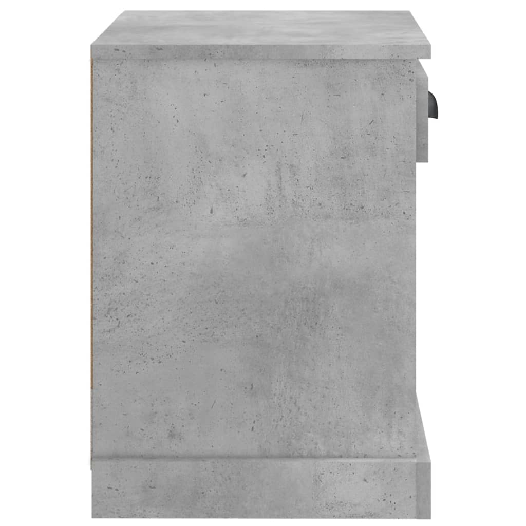 Concrete Grey Bedside Cabinet 43x36x50 cm - Stylish & Functional