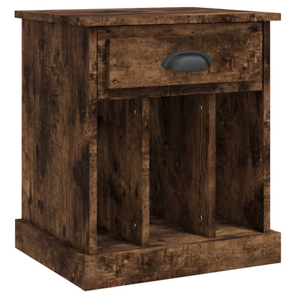 Smoked Oak Bedside Cabinet 43x36x50 cm - Stylish & Functional