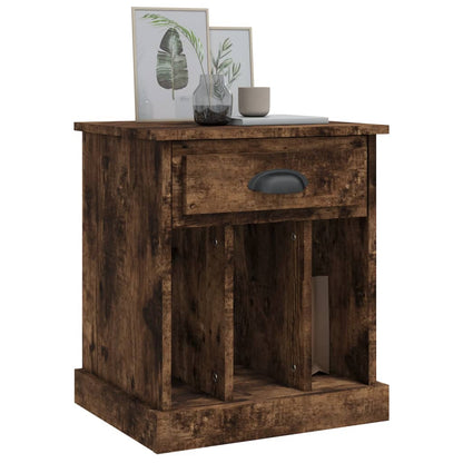 Smoked Oak Bedside Cabinet 43x36x50 cm - Stylish & Functional