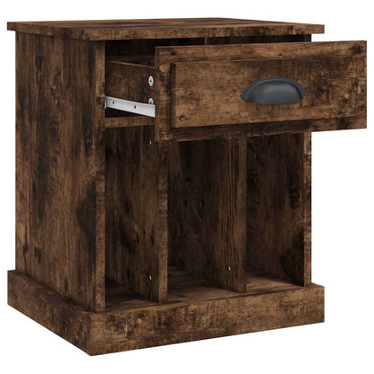 Smoked Oak Bedside Cabinet 43x36x50 cm - Stylish & Functional