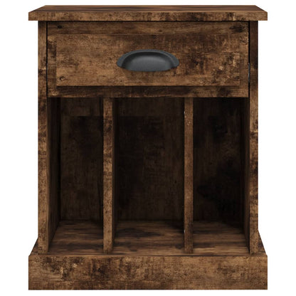 Smoked Oak Bedside Cabinet 43x36x50 cm - Stylish & Functional