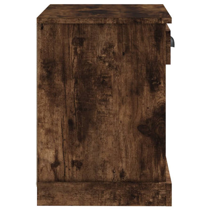 Smoked Oak Bedside Cabinet 43x36x50 cm - Stylish & Functional