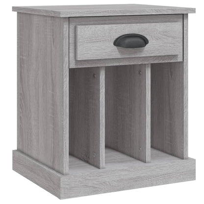 Grey Sonoma Bedside Cabinet 43x36x50 cm - Stylish & Compact Design