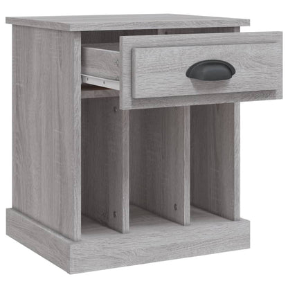 Grey Sonoma Bedside Cabinet 43x36x50 cm - Stylish & Compact Design