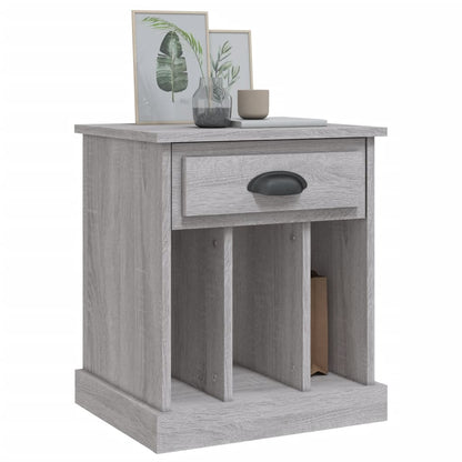 Set of 2 Grey Sonoma Bedside Cabinets - 43x36x50 cm