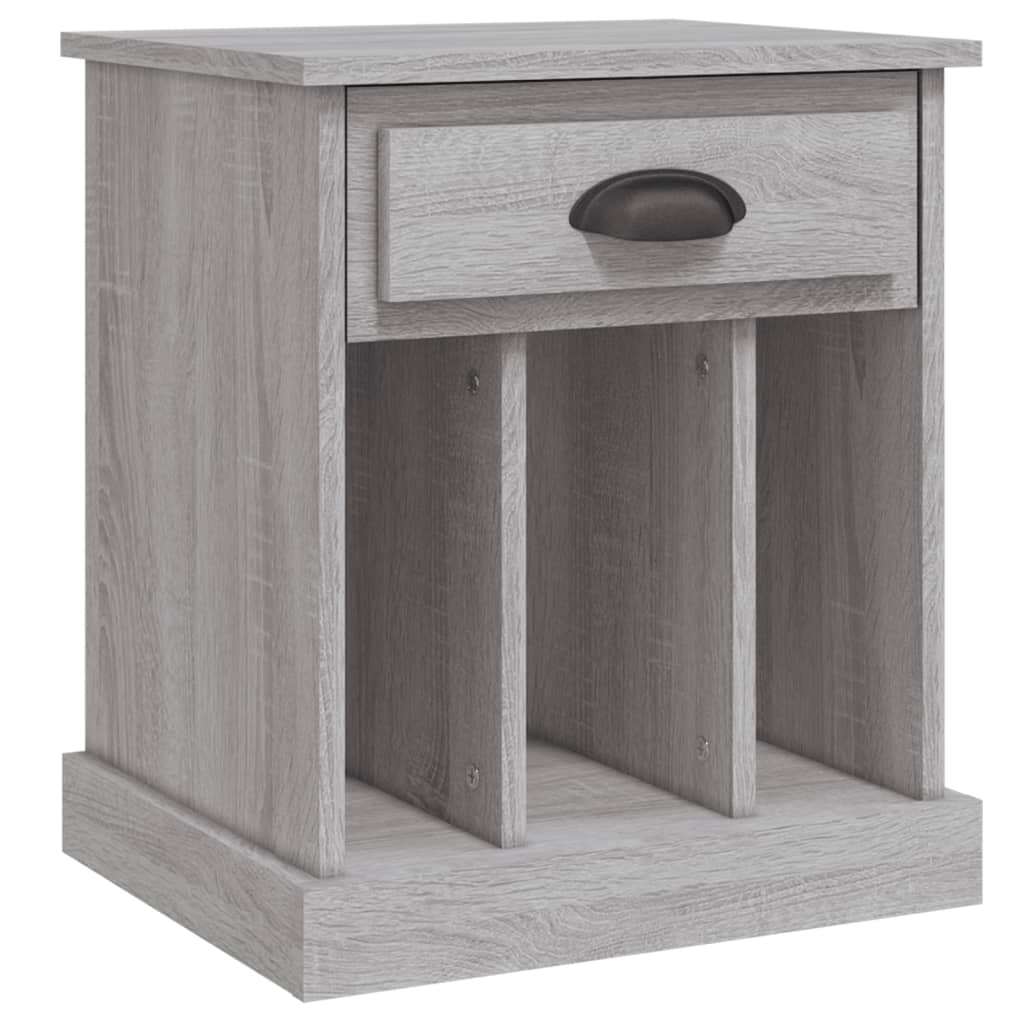Set of 2 Grey Sonoma Bedside Cabinets - 43x36x50 cm
