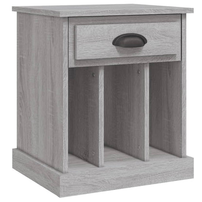 Set of 2 Grey Sonoma Bedside Cabinets - 43x36x50 cm
