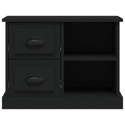 Modern Black Bedside Cabinet - Sleek Design, 60x35.5x45 cm
