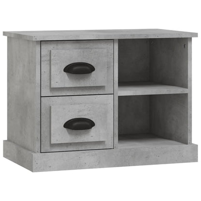 Concrete Grey Bedside Cabinet - Modern Design, 60x35.5x45 cm