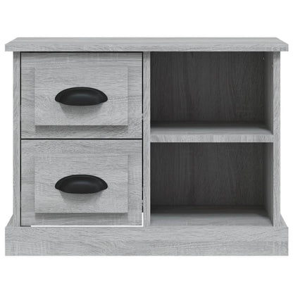 Grey Sonoma Bedside Cabinet - 60x35.5x45 cm, Elegant Wood Finish