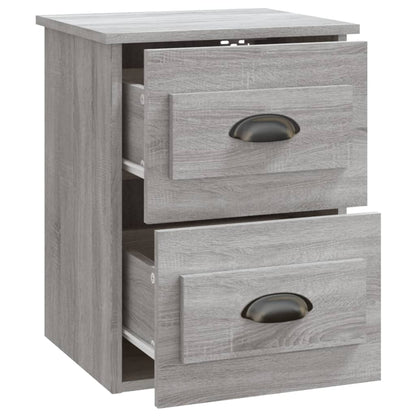 Gray Sonoma Wall-Mounted Bedside Cabinets Set, 2pcs 41.5x36x53cm
