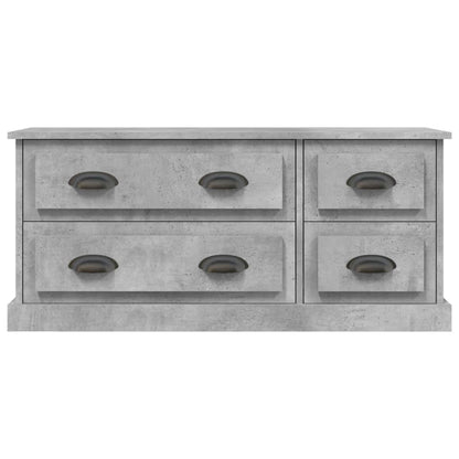 TV Cabinet Concrete Grey 100x35.5x45 cm Engineered Wood