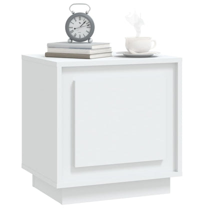 White Bedside Cabinets 2 Pcs - Engineered Wood 44x35x45 cm