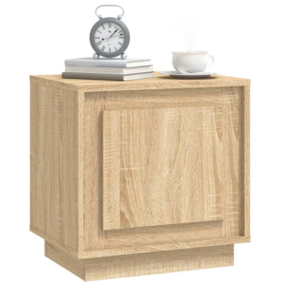Set of 2 Sonoma Oak Bedside Cabinets, Engineered Wood, 44x35x45 cm