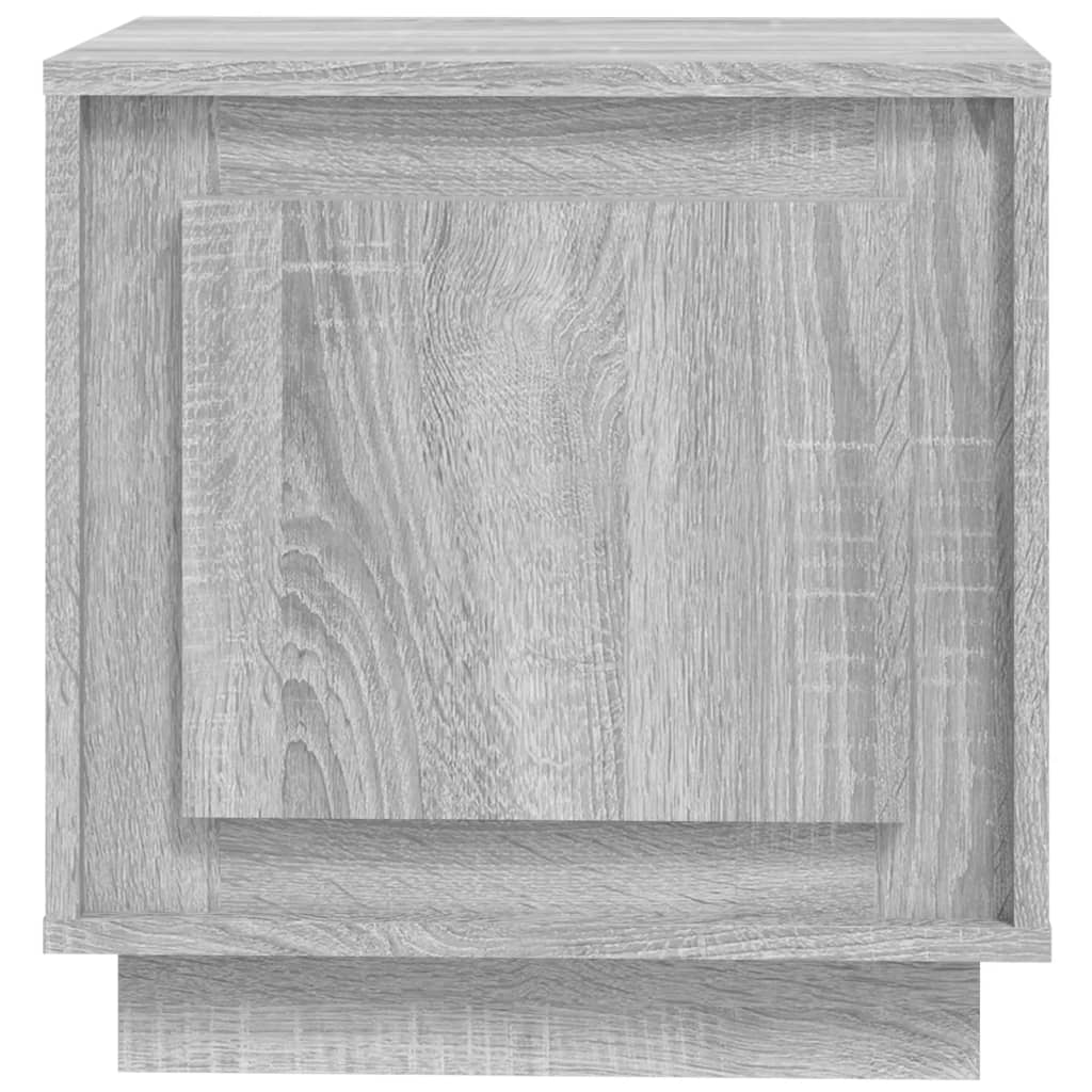 Grey Sonoma Bedside Cabinets Set of 2 - Engineered Wood, 44x35x45 cm
