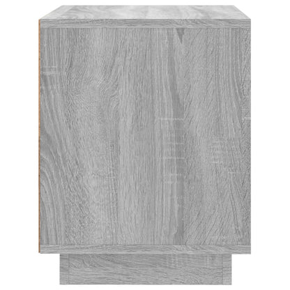 Grey Sonoma Bedside Cabinets Set of 2 - Engineered Wood, 44x35x45 cm