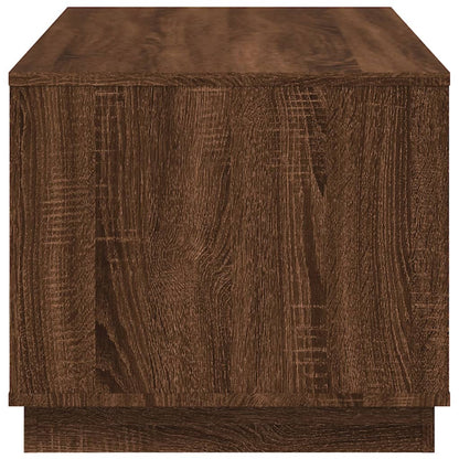 Coffee Table Brown Oak 102x50x44 cm Engineered Wood