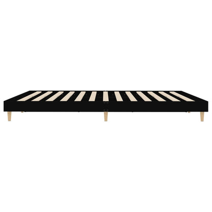 Black Engineered Wood Super King Bed Frame 180x200 cm